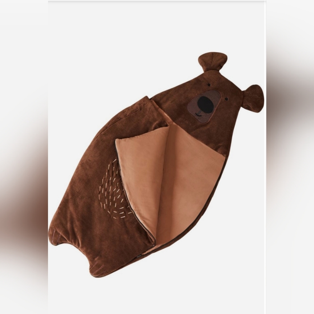 WONDER AND WISE BY ASWEETS Brown BearSleeping Bag - Picture 1 of 16